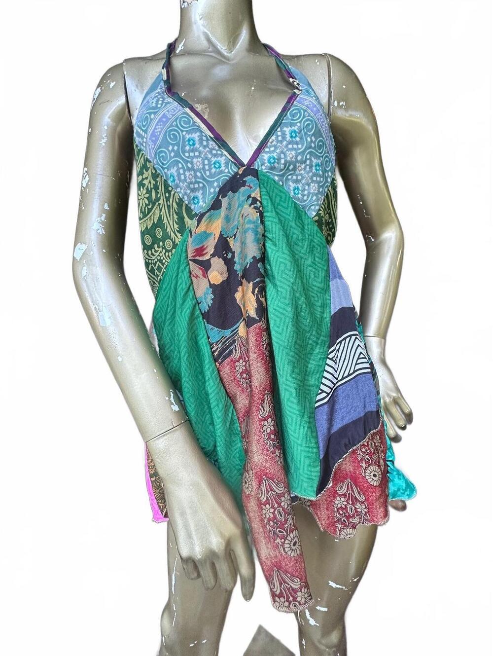 Recycled Sari halter top